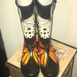 Rampage butterfly rain boots